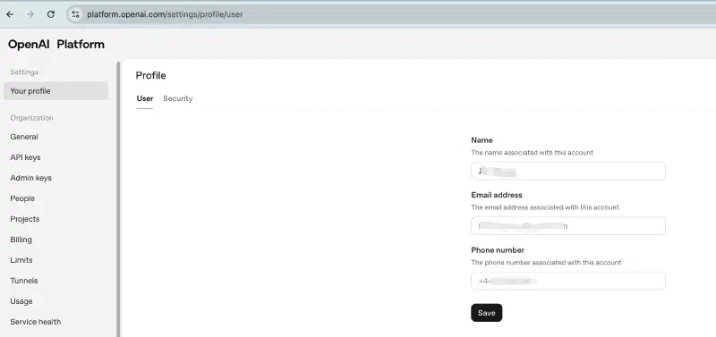 check chatgpt account is bind phone